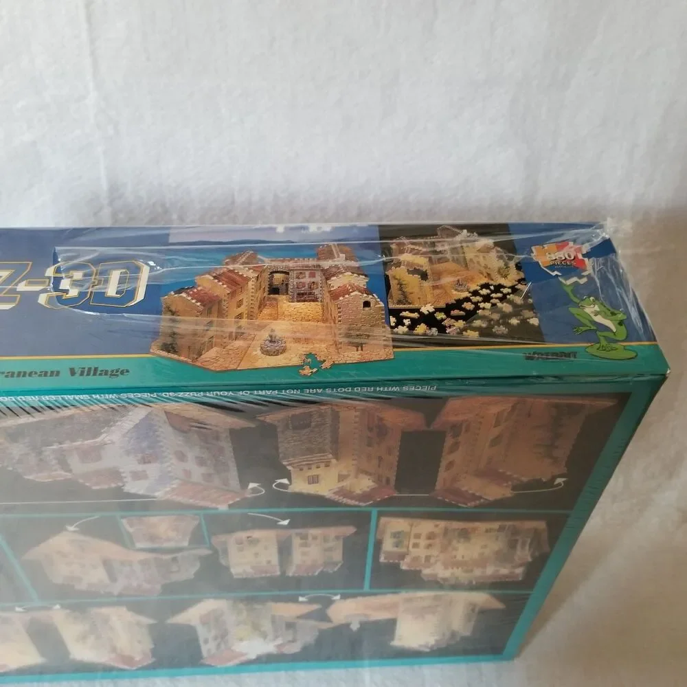 Wrebbit Puzz-3D Mediterranean Village 880pc puzzle new in box